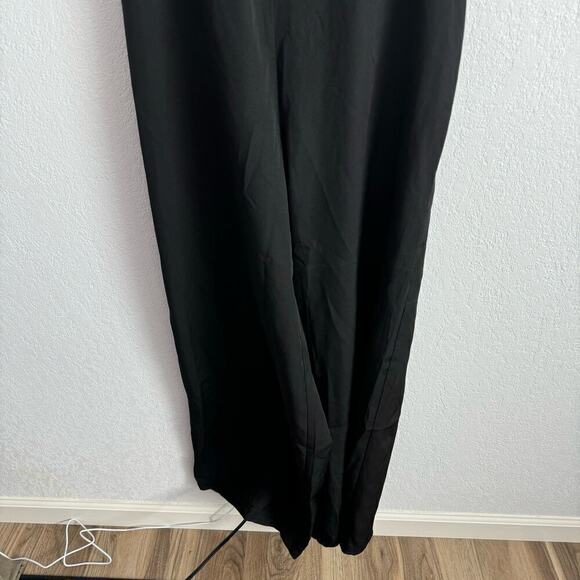 NEW NWT Francesca’s Luciana Strapless Elastic Back Wide Leg Jumpsuit Black XL - Picture 7 of 13